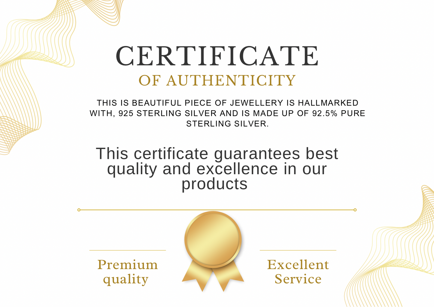 925 Pure Silver Unisex Initial Ring - Personalized jewellery