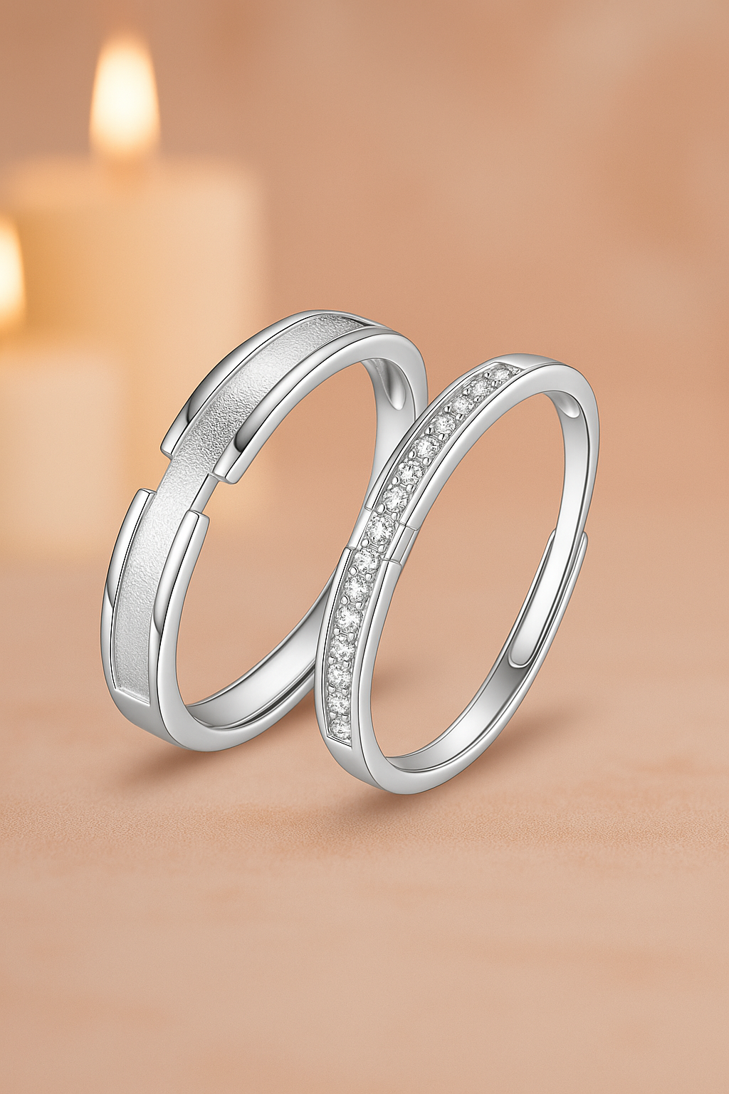 Couple Channel Stone ring | Forever ring | Stone ring for anniversary | Gifts for couple