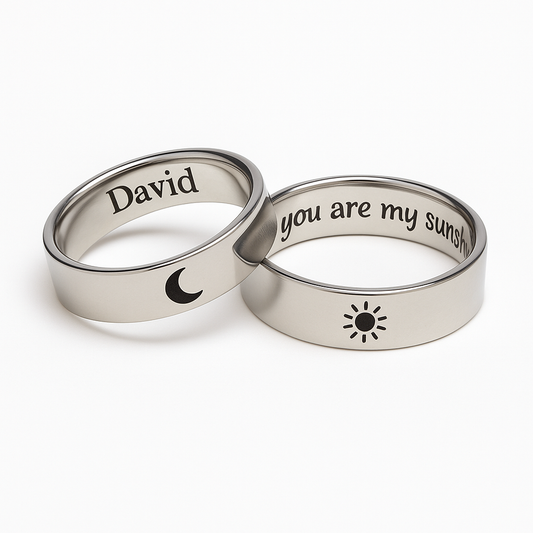 Couple Sun Moon Ring