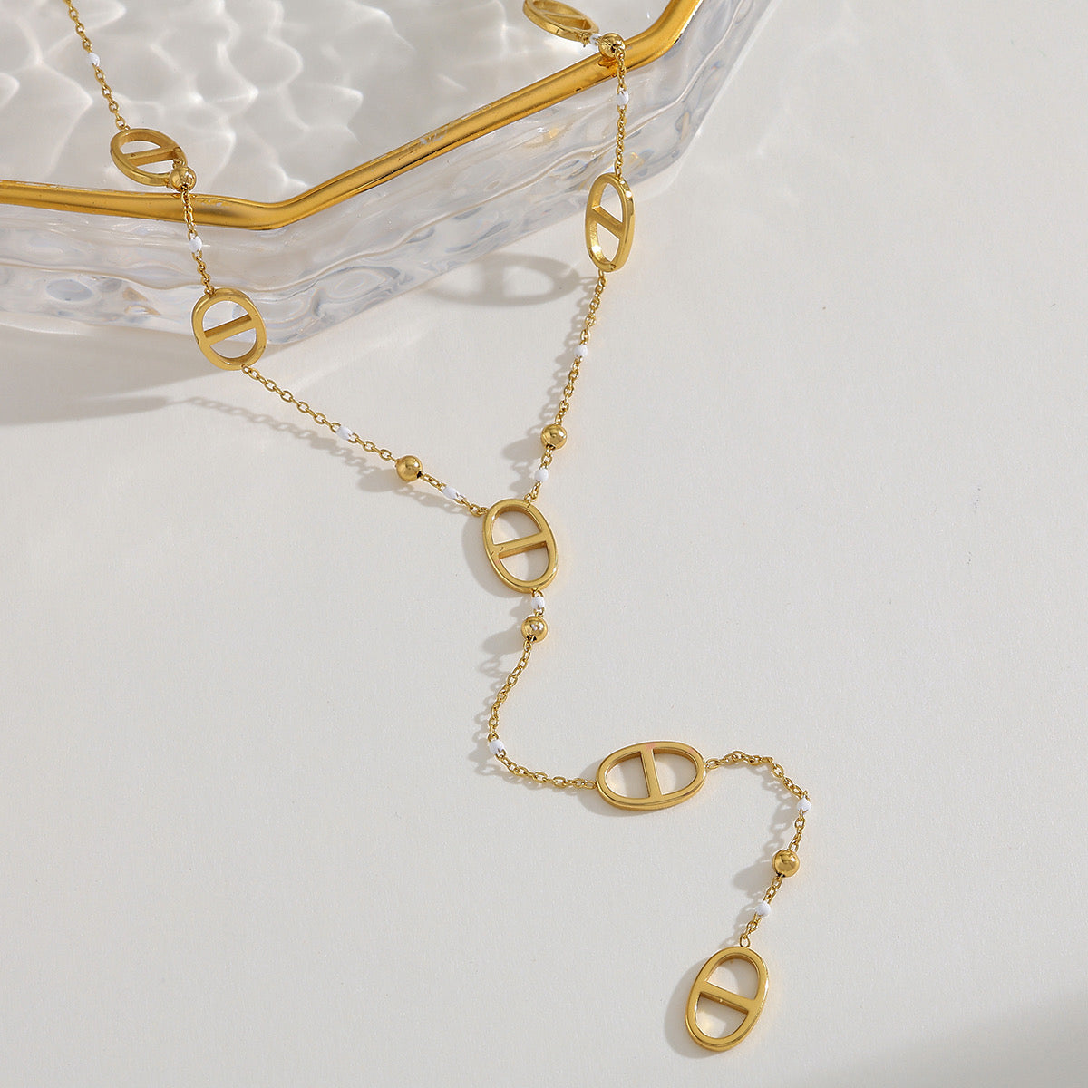 Eternal Oval Motif Necklace | Mukti pendant necklace