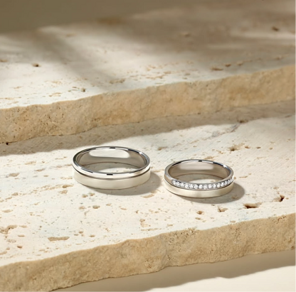 Cinderalla Couple 925 Pure silver rings