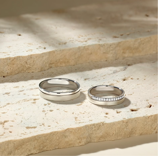 Cinderalla Couple 925 Pure silver rings