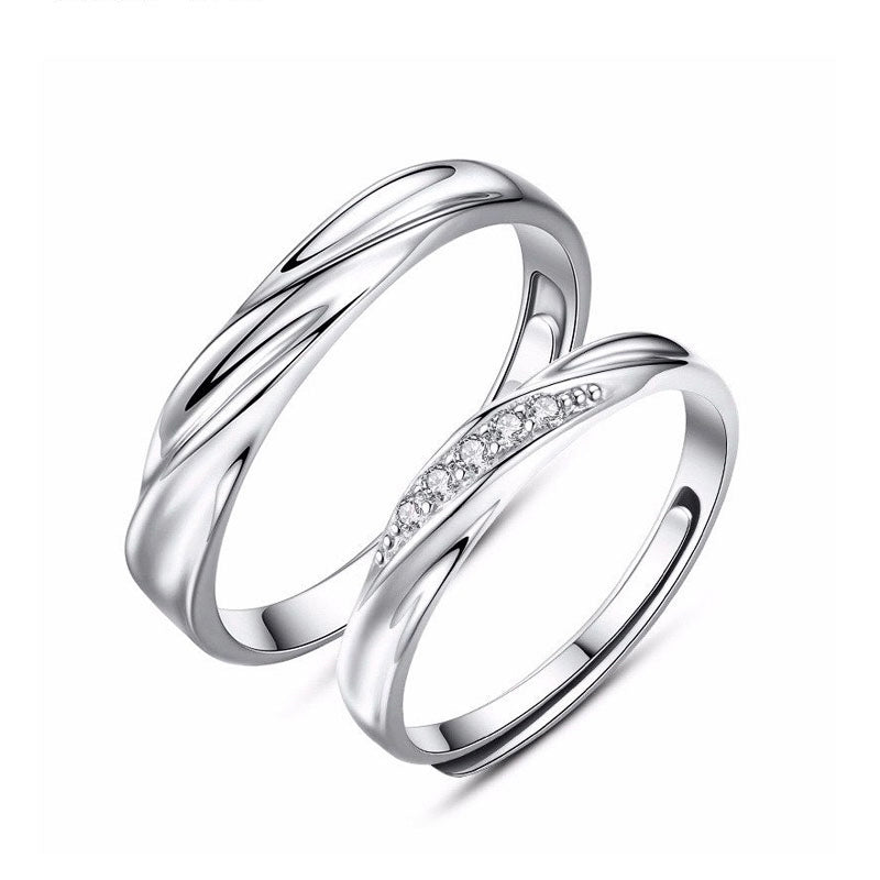 Elegant 3 Stone Promise Ring | Radiant Bay