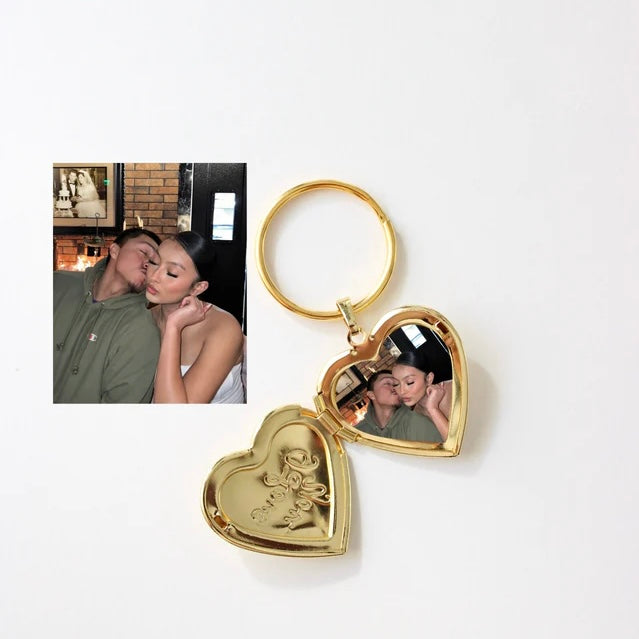 Secret Heart photo keychain| Couple gifting | Handbag accessories