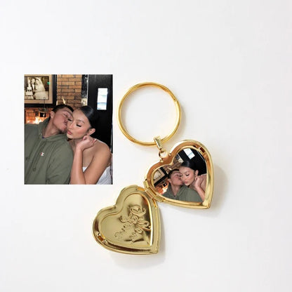 Secret Heart photo keychain| Couple gifting | Handbag accessories