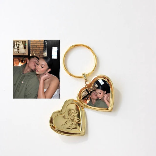 Secret Heart photo keychain| Couple gifting | Handbag accessories