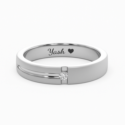 Eternal promise Claim Argent silver men ring