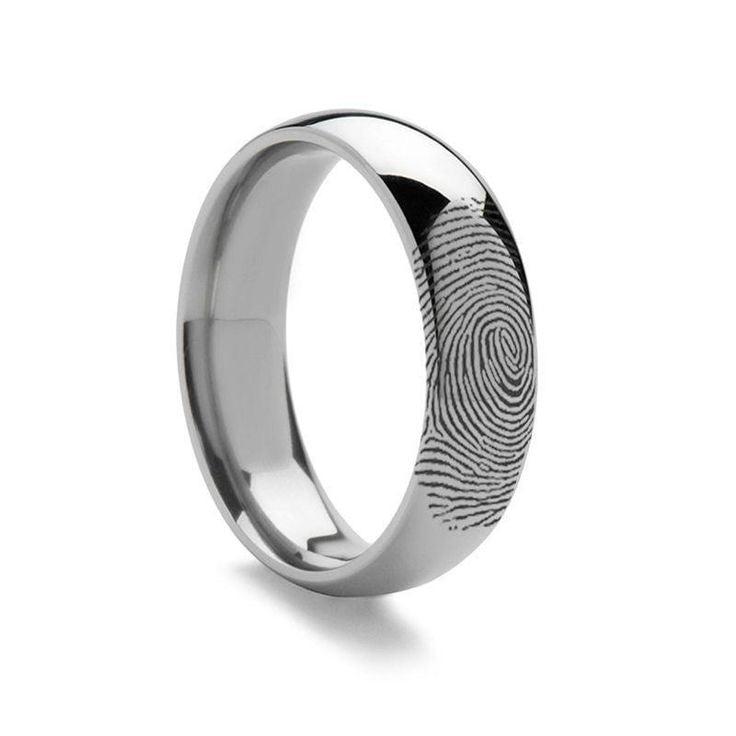 Silver Fingerprint Ring