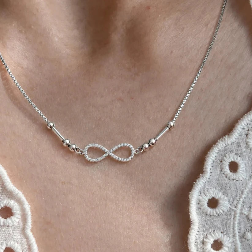 Infinity Morse Code Necklace | Personalised Gold Necklace – Reevaa