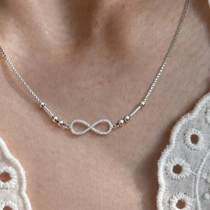 Infinity Morse Code Necklace | Personalised Gold Necklace – Reevaa