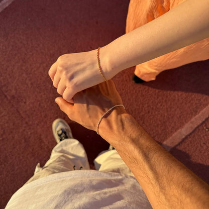 92.5 Silver Classic Rope Bracelet-Couple bracelet