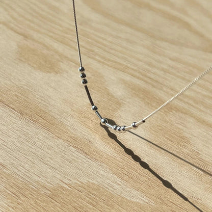 Unisex Morse Code Necklace