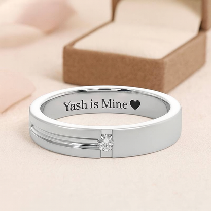 Eternal promise Claim Argent silver men ring