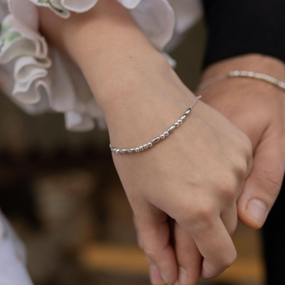 Pure Silver Morse Code Bracelet – Personalized Hidden Message Jewelry