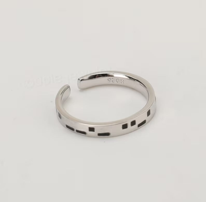 Secret Morse Code ring ( Single )