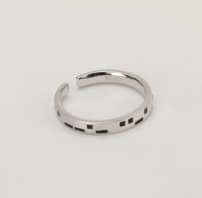 Secret Morse Code ring ( Single )