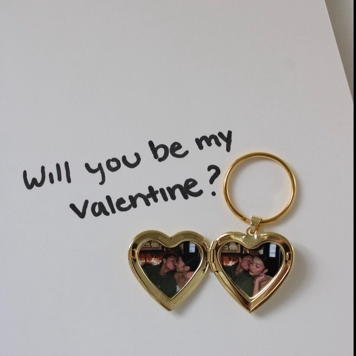 Secret Heart photo keychain| Couple gifting | Handbag accessories