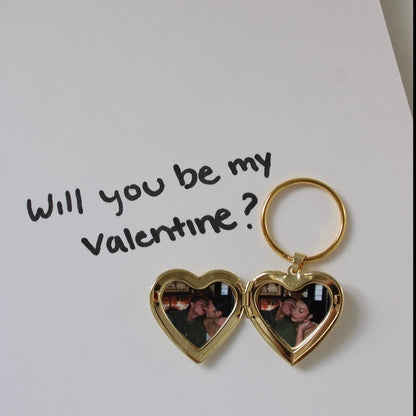 Secret Heart photo keychain| Couple gifting | Handbag accessories