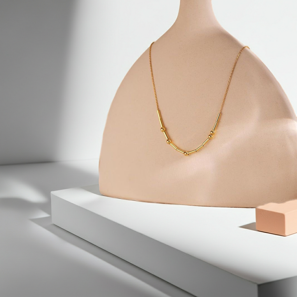 Personalised Morse Code Necklace – Custom Secret Message Chain